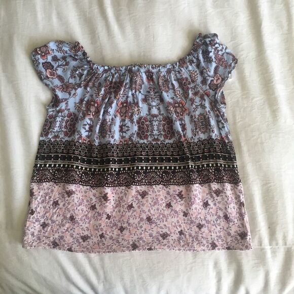 Monteau Los Angeles square neck top GUC - Picture 2 of 3